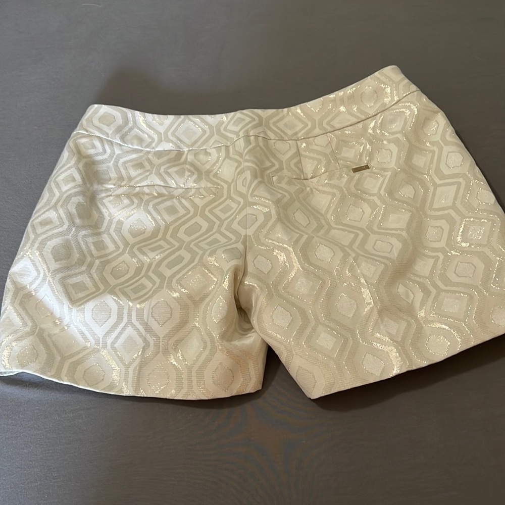 White House Black Market Jacquard Geometric Printed Shorts